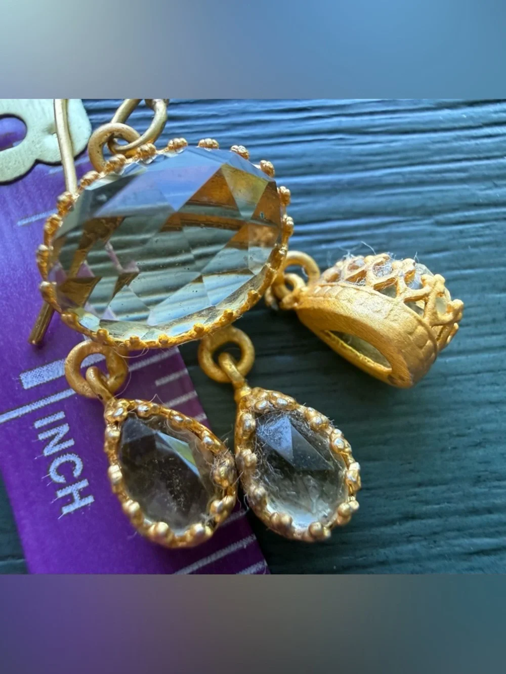 Gold Tone Fashion Earrings from India